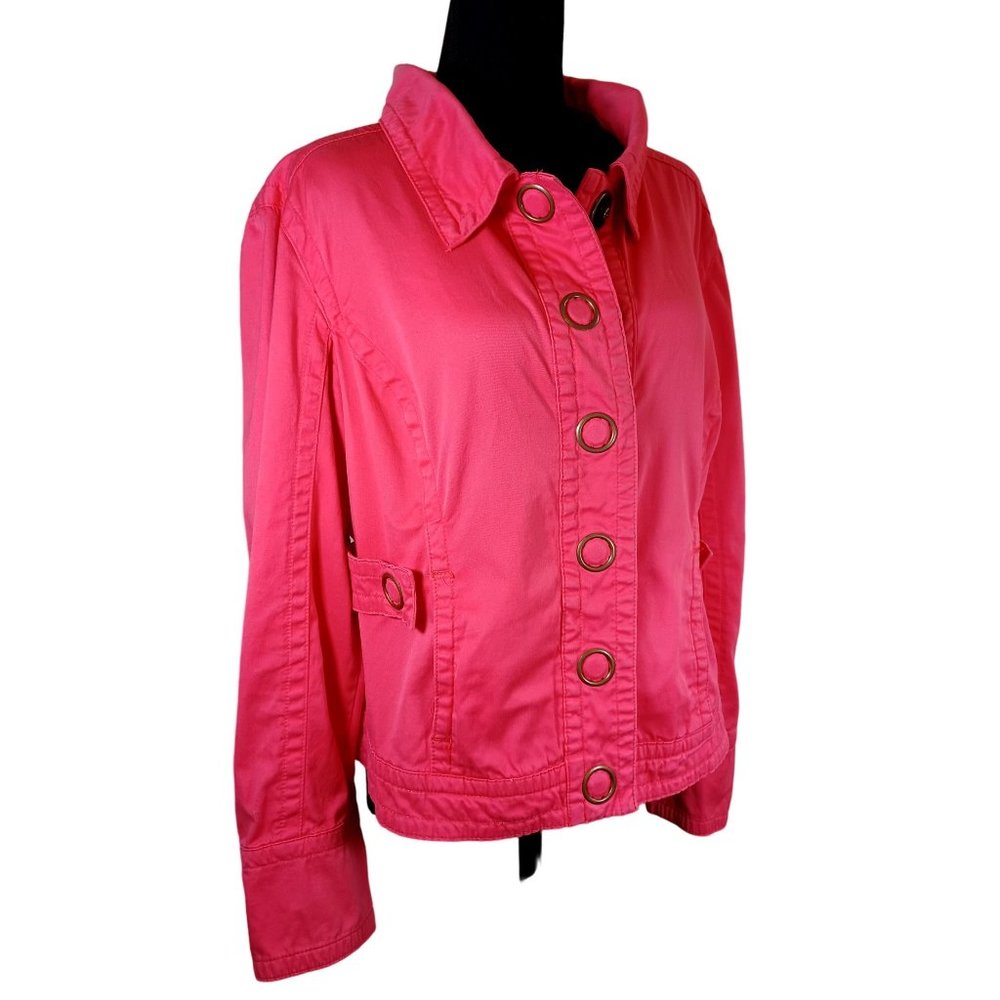 TRIA Vintage Pink Women's Size M Snap Button Jacket